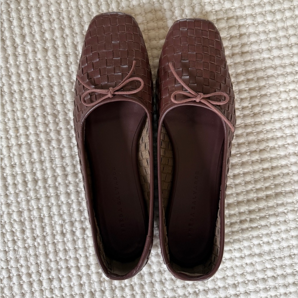 Freda Salvador Brown Woven Flats